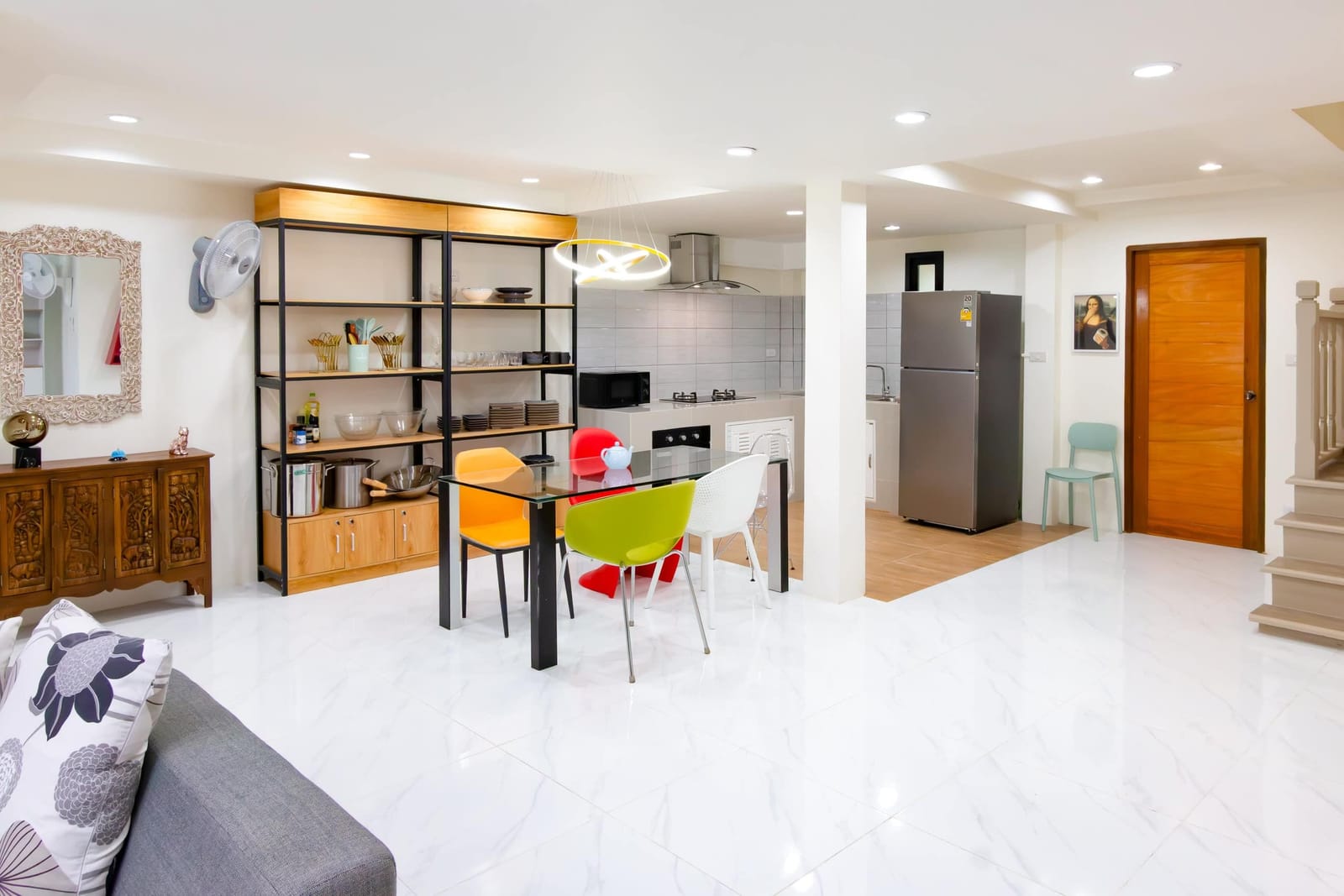 Kitchen and dining area at Haven House