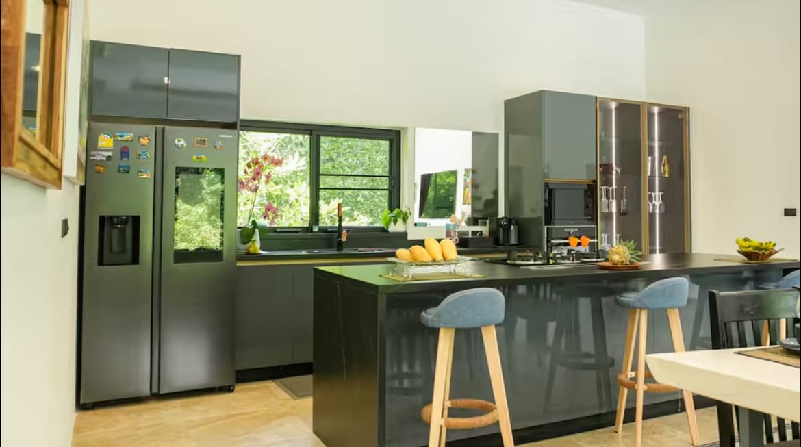 ห้องครัวของ Villa des Princes