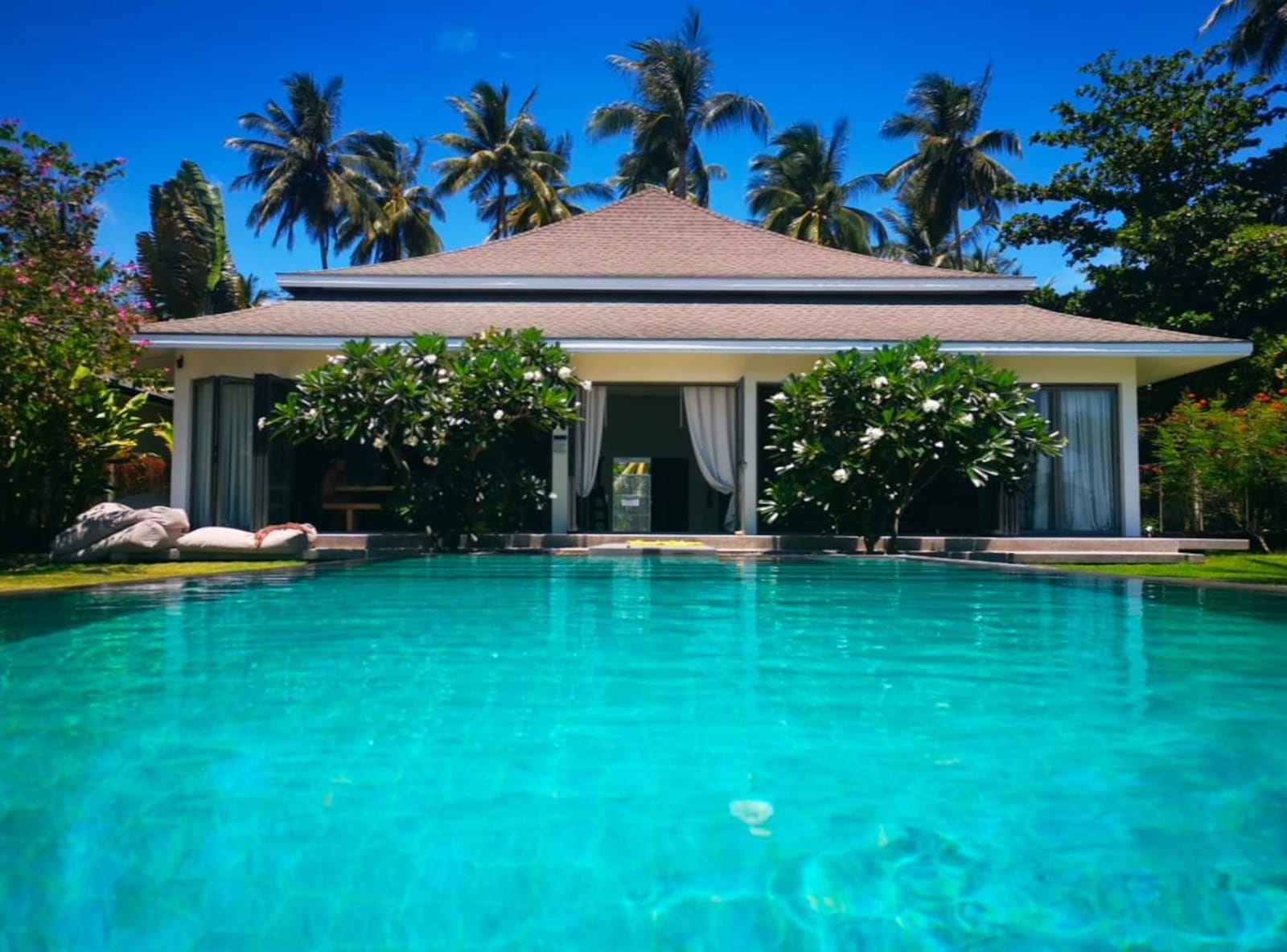 Pool in front of the main house at Villa Samui Cao